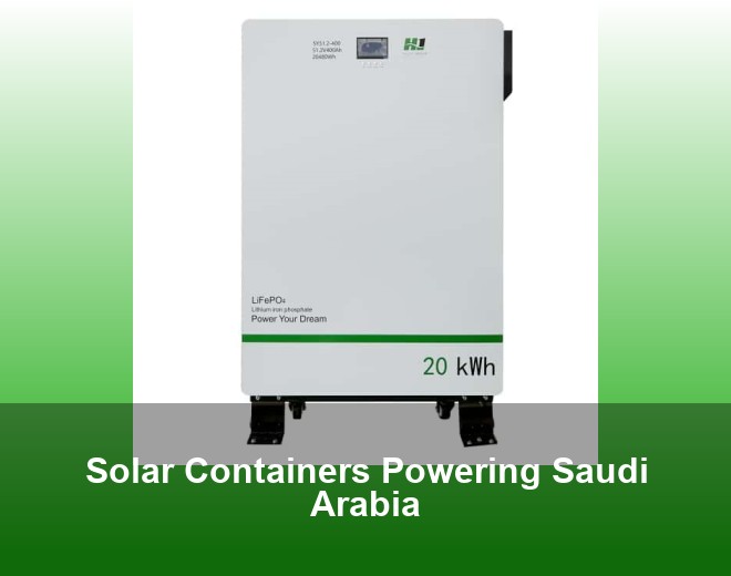 Solar Containers Powering Saudi Arabia